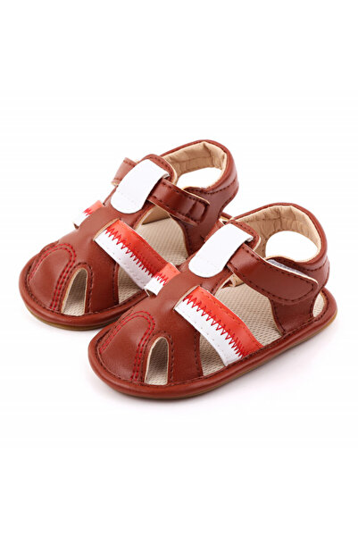 Pure Boutique Brown sandals with straps for boys