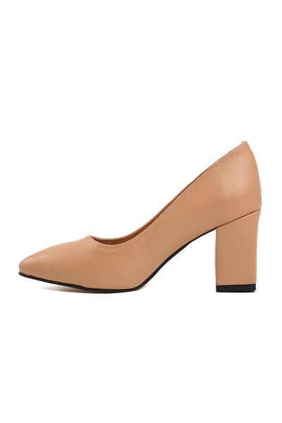 Aspor Beige Women's Heeled Shoes