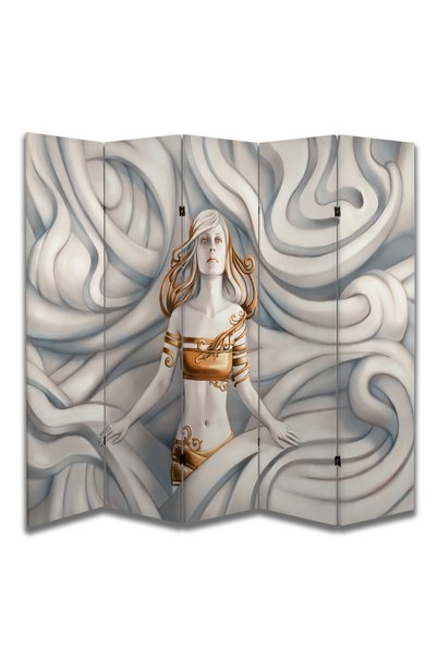 dbsanat Kadın Temalı Özel Tasarım Paravan Room Divider 180 x 200 cm