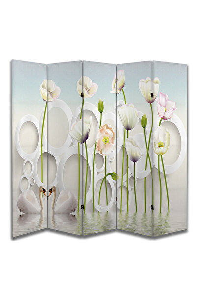 dbsanat Doğa Temalı Özel Tasarım Paravan Room Divider 180 x 200 cm