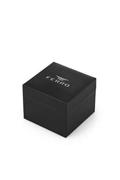 FERRO Green Silicone Cord Wristwatch Fm11401D-Zg Functions Active 3Atm Waterproof Giftpack