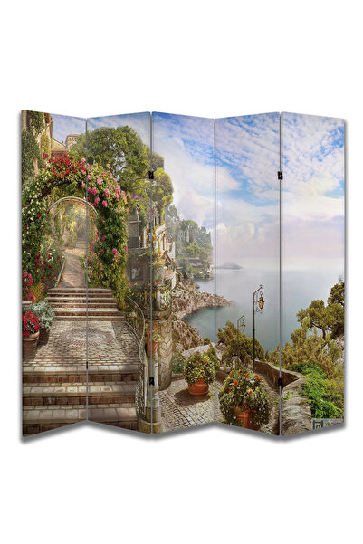 dbsanat Manzara Temalı Özel Tasarım Paravan Room Divider 180 x 200 cm