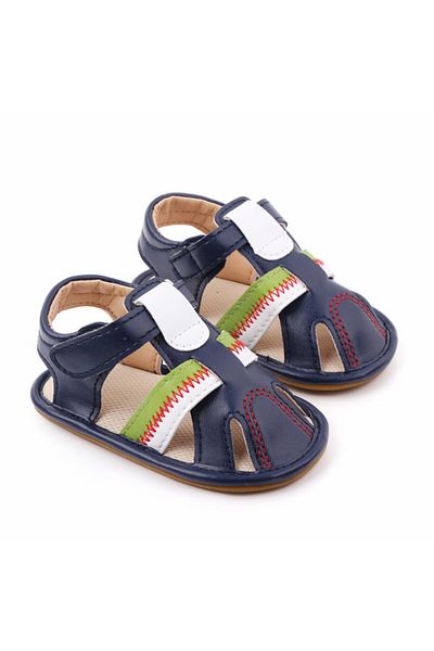 Superbaby Sandalute bleumarine cu barete pentru baietei
