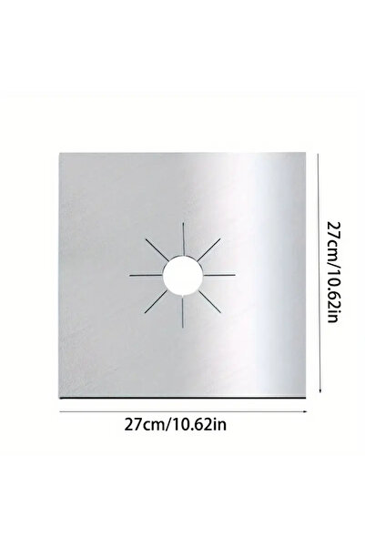 Home 4 Adet Ocak Brülör Kapağı – Yeniden Kullanılabilir - Yanmaz, Yapışmaz, Kolay Temizlenebilir