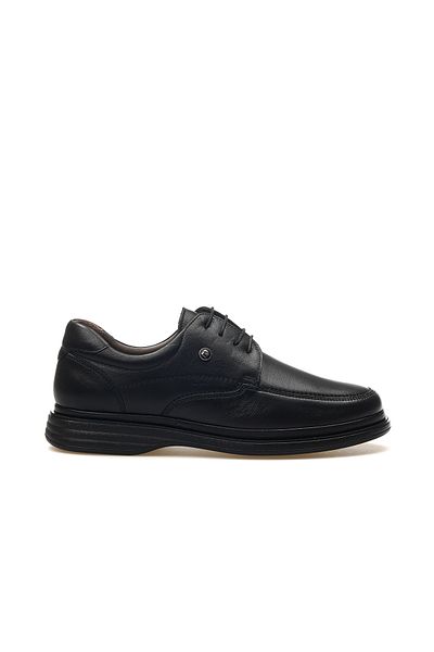 Pierre Cardin Men's Genuine Leather Orthopedic Plate Casual Shoes 25Y 146208 -B m Black