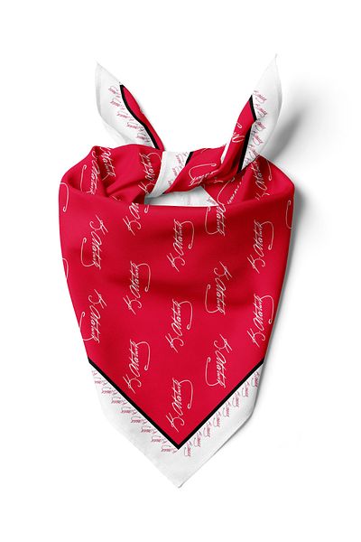 TUA K.Ataturk Signature Pattern Bandana/Scarf