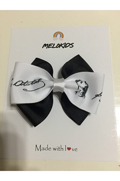 MeloKids 10 November Black and White Ataturk Clip Buckle