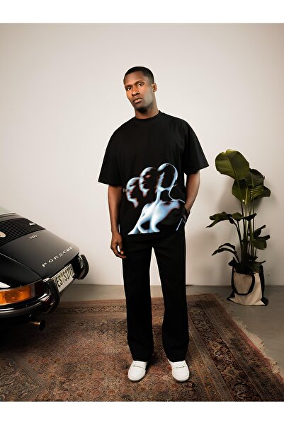 qubo sportswear & company qubo Unisex Oversize εμπριμέ βαμβακερό λαιμόκοψη κο...