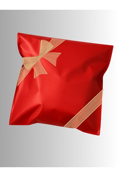 shopExxtra 5Pcs 40X60 Red Adhesive Metallized Gift Bag Metallic Red Gift Packing Package
