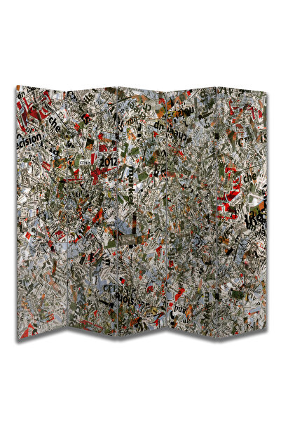 dbsanat Motifli Özel Tasarım Paravan Room Divider 180 x 200 cm