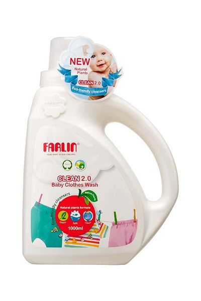 FARLİN Clean 2.0 Baby Laundry Detergent with Natural, Eco-Friendly Plants - 1000ml