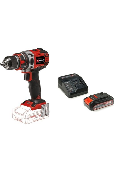 Einhell Tp-Cd 18/50 Li-I Bl Solo Vidalama + 1 x 2.5 Ah Starter Kit Akü