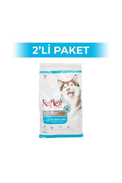 Reflex Somonlu ve Pirinçli Yetişkin Köpek Maması 3 kg 2 Adet