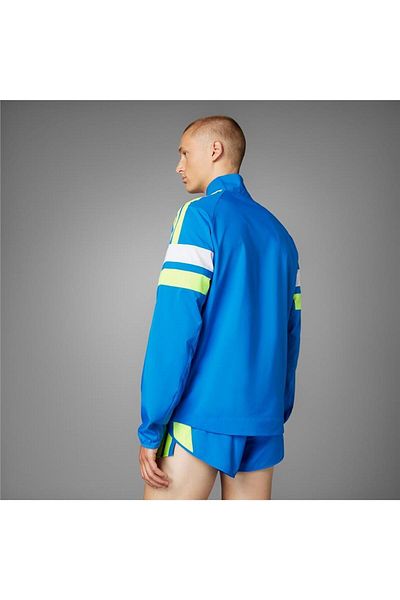 adidas Jachetă albastră pentru bărbați Adızero R Jkt M Jd7318