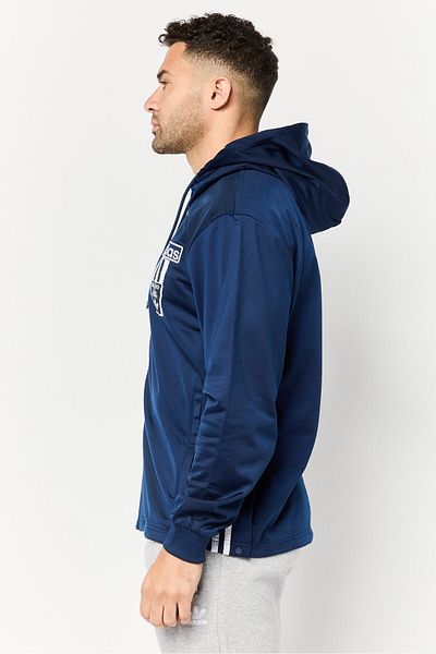 adidas Men Sportswear Fit Long Sleeve Outdoor Full Zip Hoodie, Navy