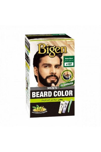 BİGEN Bigen Men's Beard Dye - Black Brown B102 Model 8858838100025