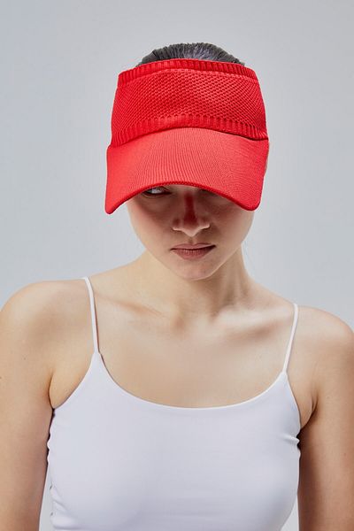 derikem Lycra Femei Basic Velcro Ajustabil Vizor Tenis Pălărie de golf Vizor de protecție solară
