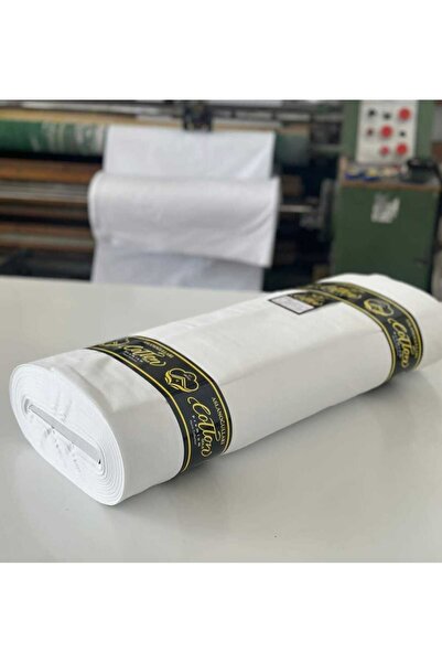 Loova 5 Metre kumaş beyaz nevresimlik-şiltelik-astarlık pamuklu