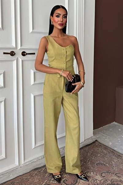 Bizcomoda One Shoulder Bustier Plazzo Pants Viscon Suit 10159