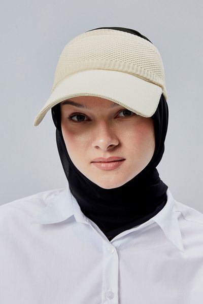 derikem Lycra Women's Basic Velcro Adjustable Tennis Visor Golf Hat Sunscreen Visor