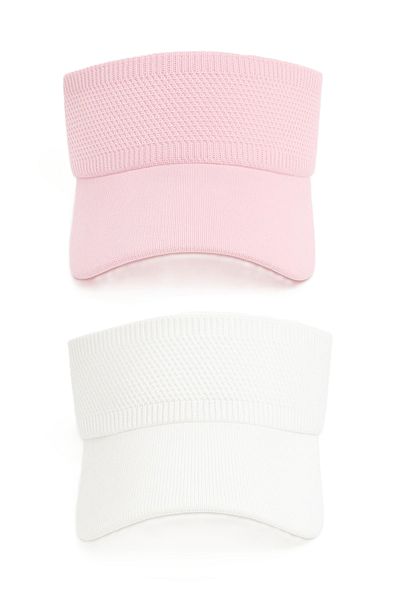 derikem Lycra Femei Basic Velcro Ajustabil Vizor Tenis Pălărie de golf Vizor de protecție solară