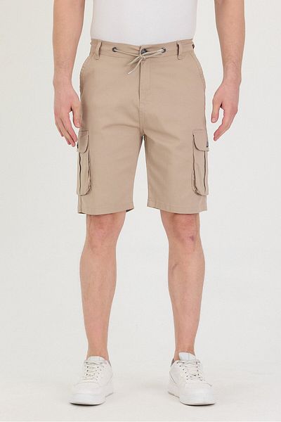 twentyfive25 Men's Cargo Pocket Detailed Bermuda Shorts