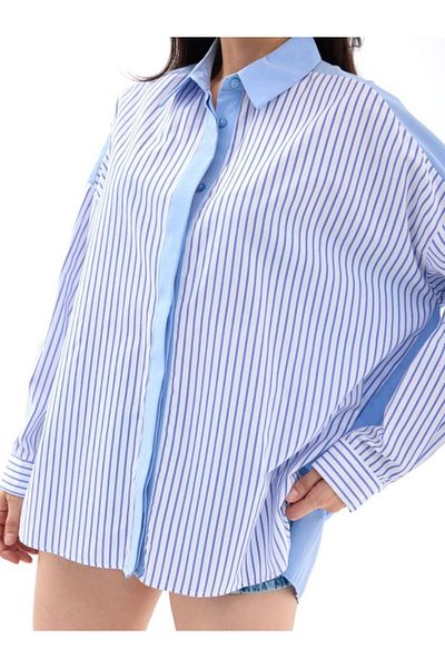 AKNButik 7072 Shirt-Blue