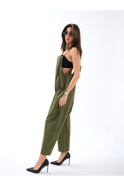 passense 6483 Jumpsuit-Green