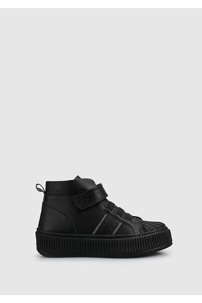 Kiddo Black Leather Boy's Boots