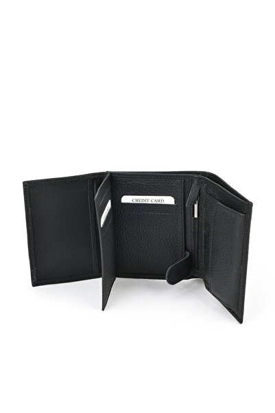 Ziya Чоловічий гаманець з натуральної шкіри 1519841ZDP01 Чорний