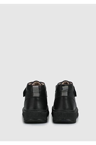 Kiddo Siyah Deri Erkek Çocuk Bot