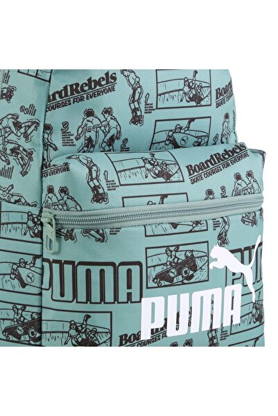 Puma Phase Aop S Bp Mini Kids Small Bag 091324 Unisex Backpack Khaki