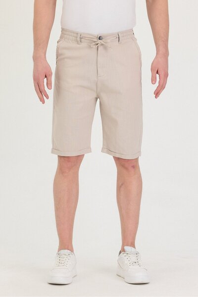 twentyfive25 Чоловічі шорти Slim Fit з льону