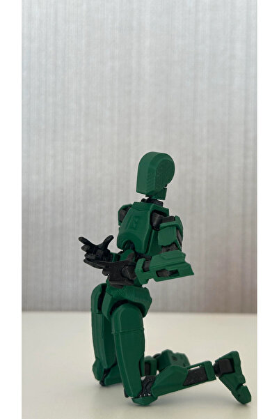 moifugyia Lucky 13 Aksiyon Figürü Robot Oyuncak 13cm Yeşil Siyah