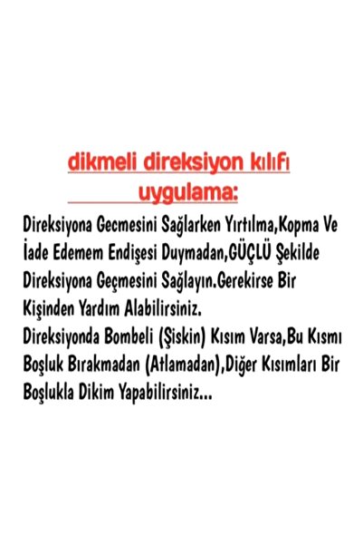 Asegaraj Opel Uyumlu Astra J Kasa Dikmeli Direksiyon Kılıfı Soft A+plus ( 38×10.5cm )