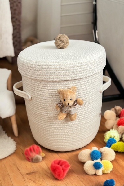 Bohemahomedecor Yenidoğan bebek çocuk çamaşır oyuncak sepeti çok amaçlı düzen...