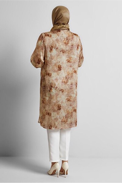 Alvina Patterned Satin Tunic 20738