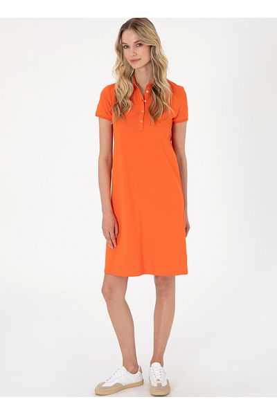 U.S. Polo Assn. U.S. Polo Assn. Polo Neck Pomegranate Flower Standard Women's Dress Gurlin25