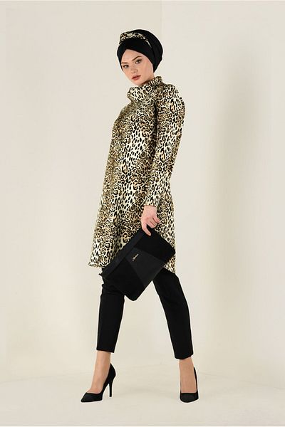 Alvina Leopard Patterned Tunic 4808