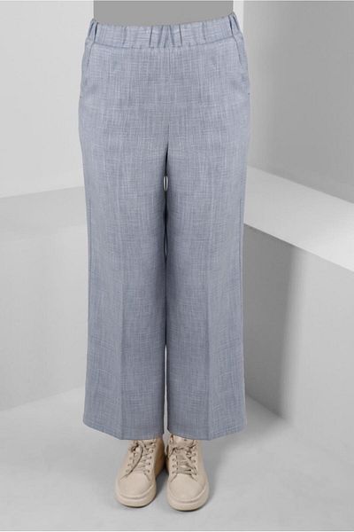 Alvina Pantaloni largi cu talie elastică 70521