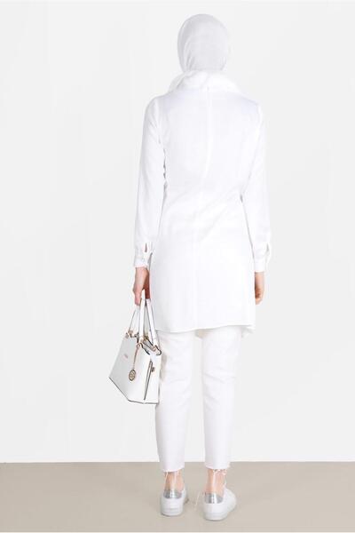 Alvina TIE-DETAIL TUNIC WITH ZIPPER ON THE BACK 42585