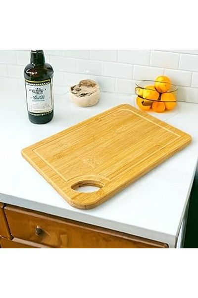 Store Deconox Bamboo Cutting Board Antibacterial Washable Chopping Board Rectangular 34X24 cm