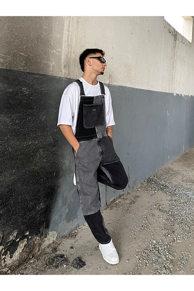 BPM Τζιν Ολόσωμη φόρμα Salopet