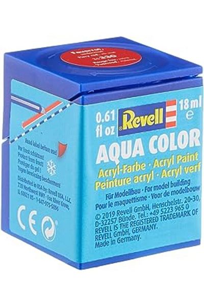 REVELL - Water Based Utility Paint Fire Red Silk 18 ml (36330) Elzfrntr 1127478