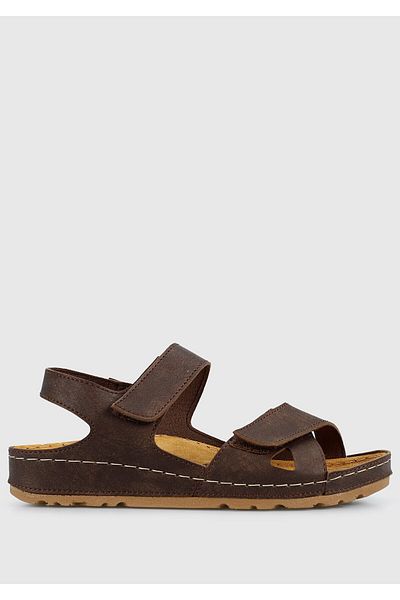 Eclipse Women's Flat Brown Sandals