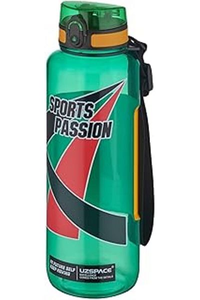 Mu Art Ahşap Uzspace sports passion large size 1200 ml tritan water bottle with non-slip grip feature