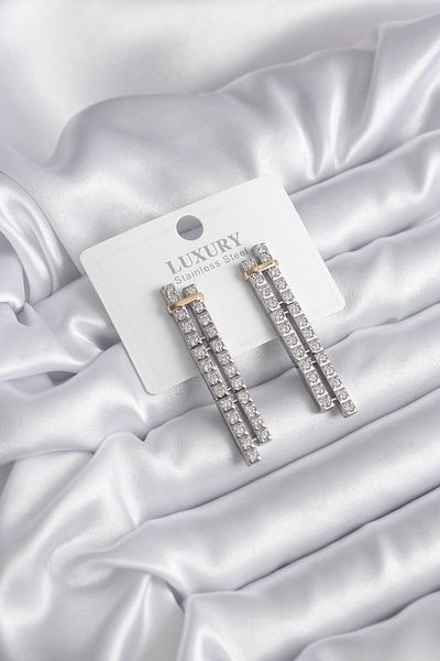 ZL Shoping Vip Series Zircon Stone Waterway Women's Earrings