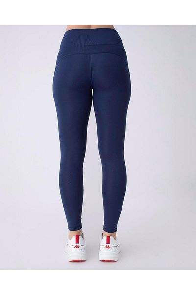 Kappa Leggings Blue Skin Fit - Logo Maia Leggings pentru femei