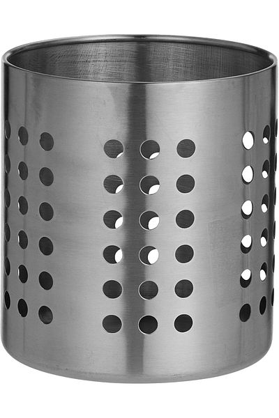 IKEA Kitchen Utensil Caddy Cooking Tools Holder, Stainless Steel, 14 x 12 x 13.5 cm