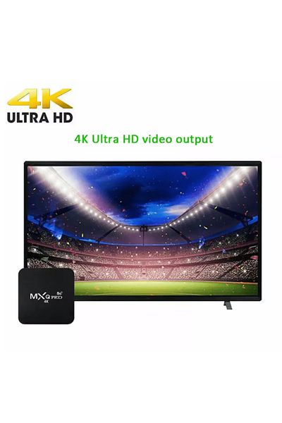 MXQ Pro 4K 5G Android TV Box | 128GB/8GB RAM | Dual Band WiFi | Android 10 | IPTV + Remote